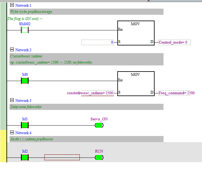 Przykładowy program w ISPSoft_2