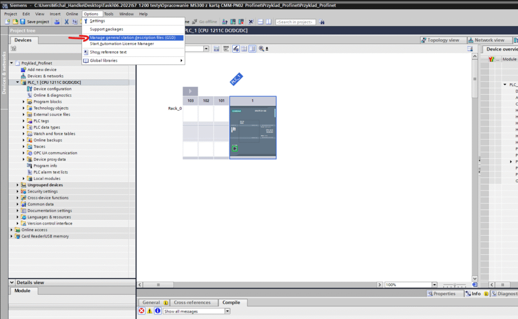 profinet w falownikach MS300_3